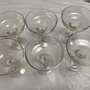 Beautiful plastic margarita glasses like new.